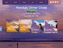 Tablet Screenshot of honolulu-dinner-cruise.com